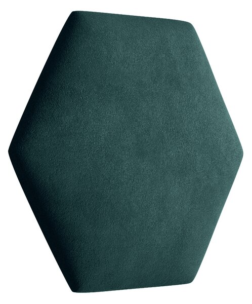 ETapik - Čalouněný panel Hexagon - Tmavá zelená 2328