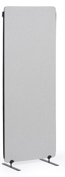Akustický paraván, dělící stěna 160 x 60 cm, 3 ks v balení, textilní povrch, spojitelné zipem, šedá