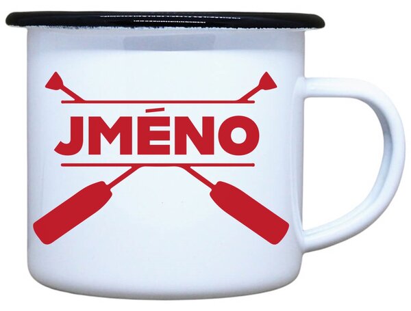 Plecháček s potiskem Jméno pádla Objem: 330 ml