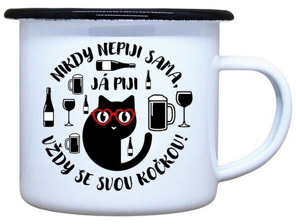 Plecháček s potiskem Nepiji sama Objem: 330 ml