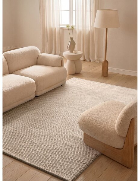 Krémový ručně tkaný vlněný koberec 120x170 cm Richmond Diana – Ted Baker