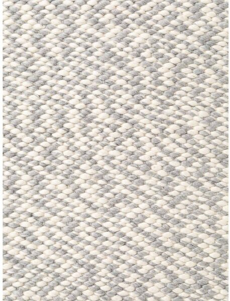 Světle šedý/krémový ručně tkaný vlněný koberec 140x200 cm Lyon Beans – Elle Decoration