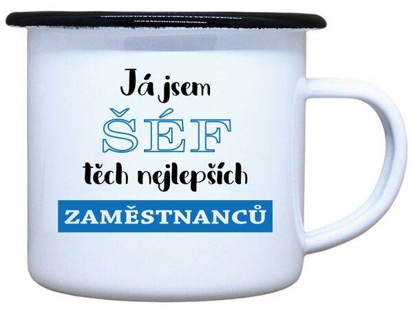 Plecháček s potiskem Šéf zaměstnanců Objem: 330 ml