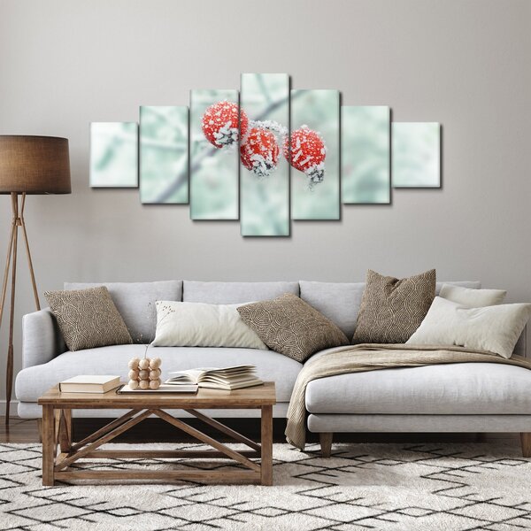 Obraz zmrzlých šípků (210x100 cm)