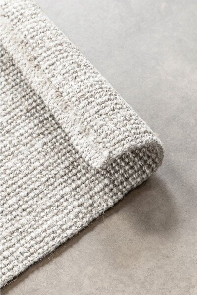 Světle šedý oboustranný/ručně tkaný jutový koberec 60x90 cm Bouclé Jaipur – Hanse Home