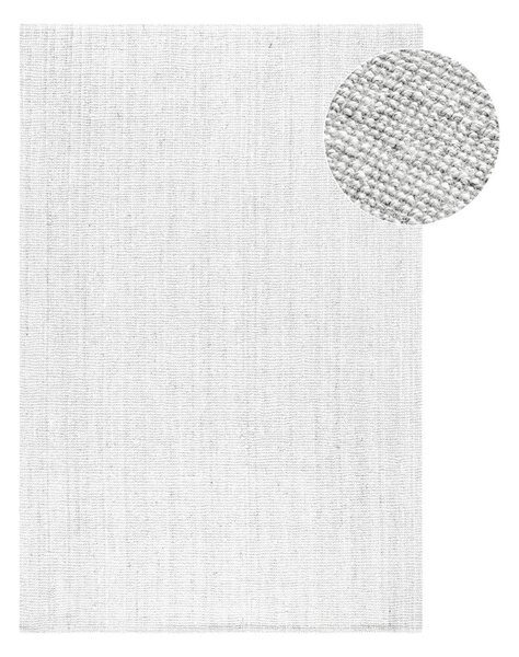 Světle šedý oboustranný/ručně tkaný jutový koberec 60x90 cm Bouclé Jaipur – Hanse Home
