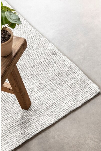 Světle šedý oboustranný/ručně tkaný jutový koberec 60x90 cm Bouclé Jaipur – Hanse Home