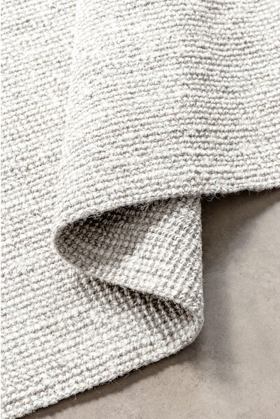 Světle šedý oboustranný/ručně tkaný jutový koberec 60x90 cm Bouclé Jaipur – Hanse Home