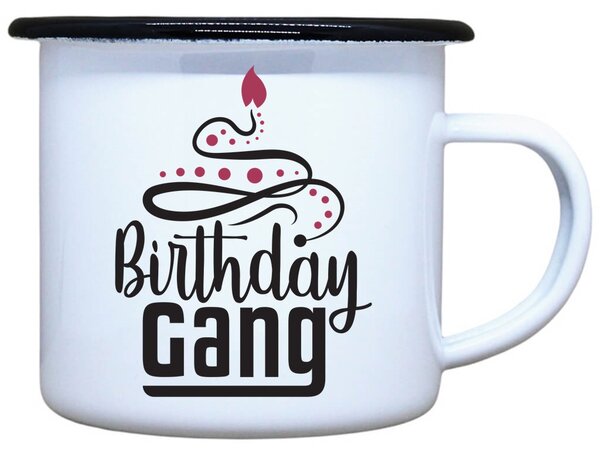 Plecháček s potiskem Birthday gang Objem: 330 ml