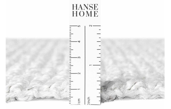 Světle šedý oboustranný/ručně tkaný jutový koberec 60x90 cm Bouclé Jaipur – Hanse Home