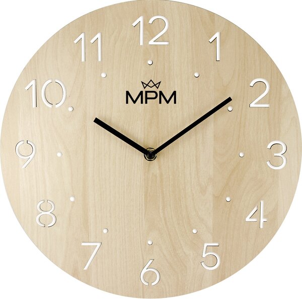 MPM Dřevěné nástěnné hodiny MPM Dotted - A E07M.4116.53