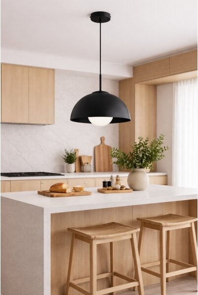 BRILAGI - Lustr na lanku COSMO 1xE27/60W/230V pr. 30 cm černá