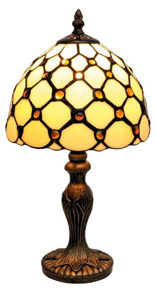 BRILAGI - Tiffany vitrážová stolní lampa IVORY SMOOTH 1xE27/60W/230V