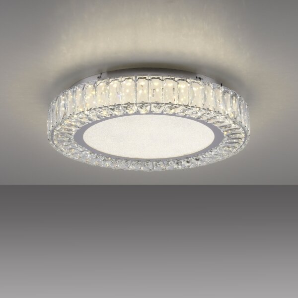 JUST LIGHT. 15222-17 - LED Stropní svítidlo KULUNKA LED/46W/230V chrom