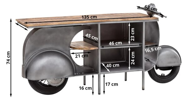 SOB Nábytek - Skříňka pod umyvadlo masiv Leeds mango - F0A00000794W