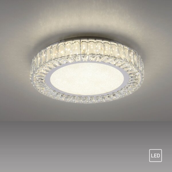 JUST LIGHT. 15222-17 - LED Stropní svítidlo KULUNKA LED/46W/230V chrom