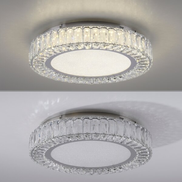JUST LIGHT. 15222-17 - LED Stropní svítidlo KULUNKA LED/46W/230V chrom