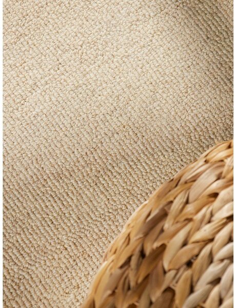 Béžový ručně tkaný vlněný koberec 140x200 cm Puristic Knots – Elle Decoration