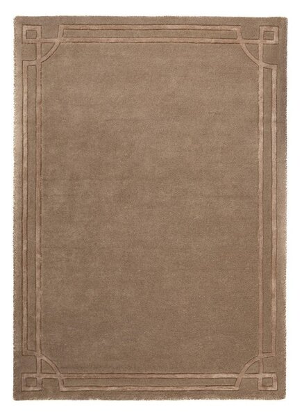 Hnědý ručně tkaný vlněný koberec 200x290 cm Gatsby – Flair Rugs