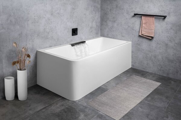 Polysan Polysan, CASCATA L MONOLITH obdélníková vana 180x80x60cm, kaskáda nerez, 73836ML.100