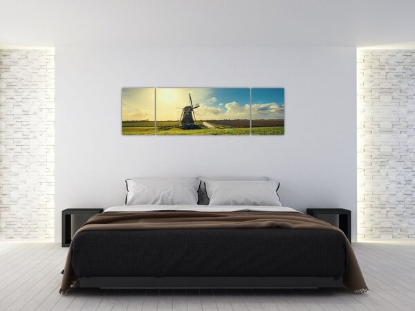 Obraz - Větrný mlýn (170x50 cm)