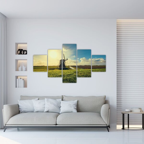 Obraz - Větrný mlýn (125x70 cm)