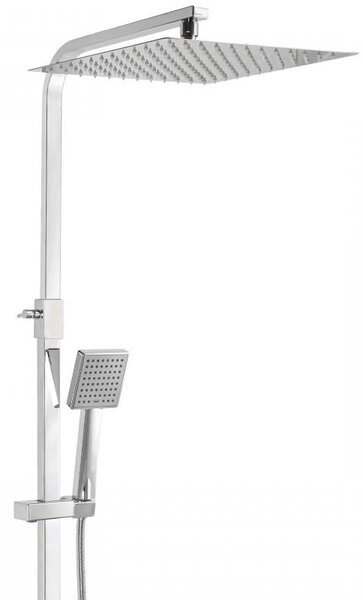 Erga Goba, sprchová sada s termostatickou baterií, dešťová sprcha 30x30cm, chromová, ERG-YKA-BP.GOBA-THERM-30-CHR