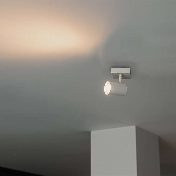 Chytrý bodový reflektor bílý nastavitelný čtvercový vč. Wifi GU10 50mm - Jeana