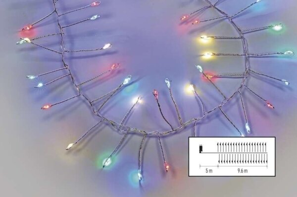 LED Venkovní řetěz 960xLED/8 funkcí 9,6m IP44 multicolor