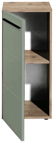 SPODNÍ SKŘÍŇKA, zelená, barvy dubu, 34/72/31 cm Xora - Koupelnové série