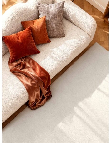 Krémový ručně tkaný vlněný koberec 160x230 cm Puristic Knots – Elle Decoration