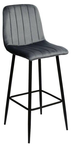 ViaDomo Via Domo - Barová židle Monte - šedá - 110x43x50 cm