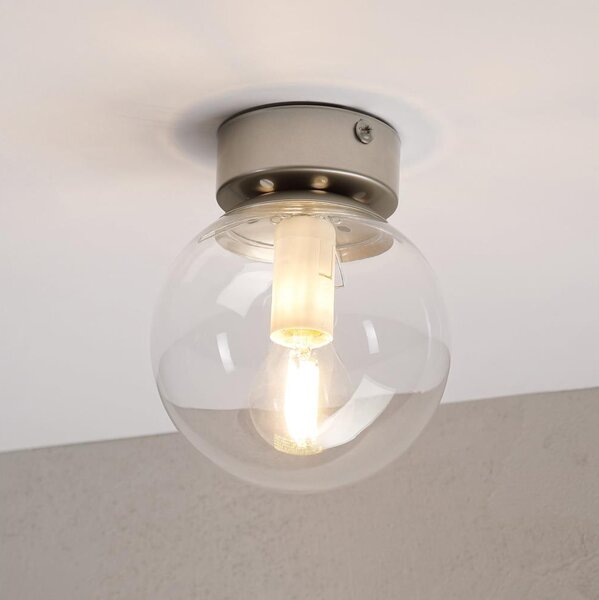 Stropní svítidlo ELIAS 1xE14/5W/230V pr. 13 cm matný chrom/čirá