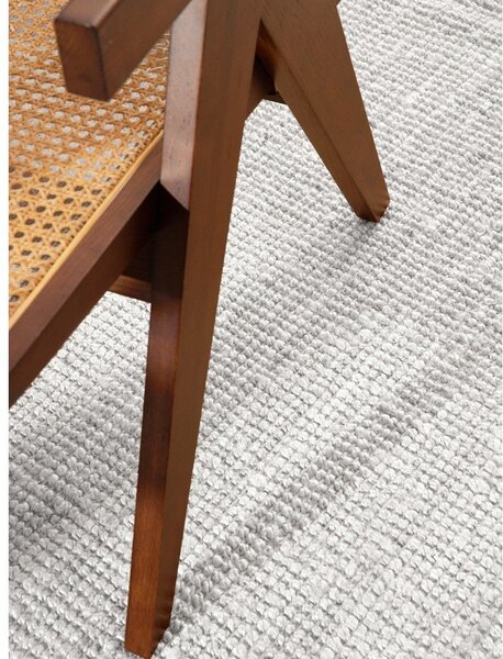 Světle šedý oboustranný/ručně tkaný jutový kulatý koberec ø 160 cm Bouclé Jaipur – Hanse Home