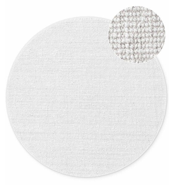 Světle šedý oboustranný/ručně tkaný jutový kulatý koberec ø 160 cm Bouclé Jaipur – Hanse Home