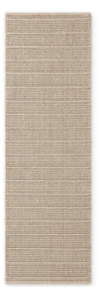 Béžový ručně tkaný vlněný běhoun 80x250 cm Camden Parker – Ted Baker