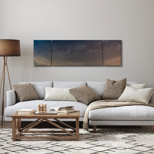 Obraz noční oblohy (170x50 cm)