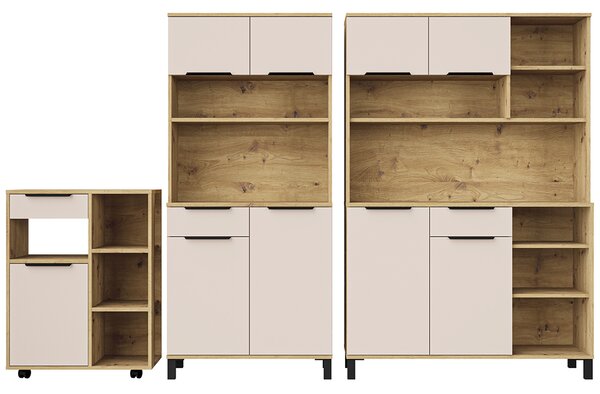 Kredenc příborník SOLEA | 269 cm | sestava 3 díly | artisan/kašmír