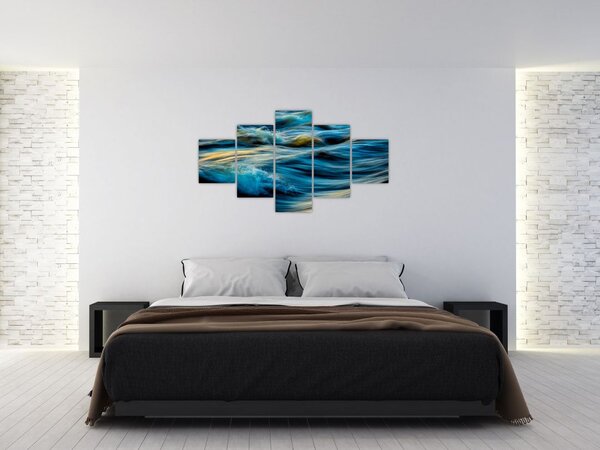 Obraz - Vlny (125x70 cm)