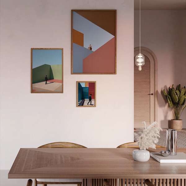 Paper Collective designové moderní obrazy Angular Afternoon (50 x 70 cm)