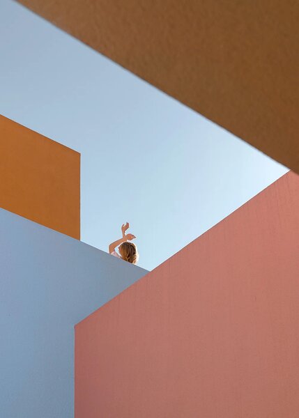 Paper Collective designové moderní obrazy Angular Afternoon (50 x 70 cm)