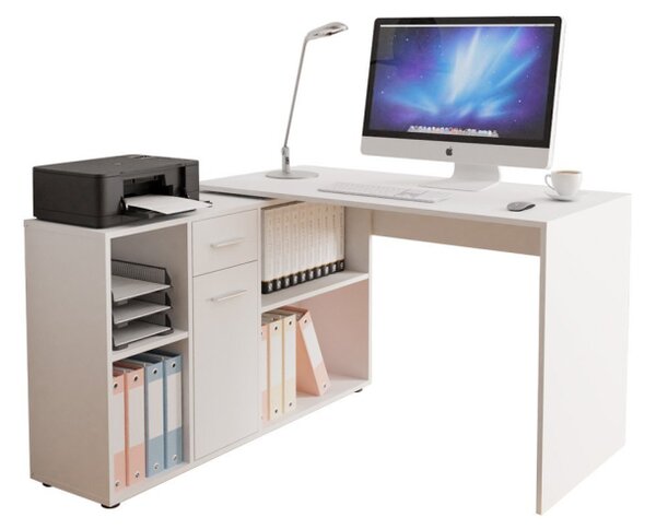 PC stolek Deborah, Barva: bílá 5902928166798