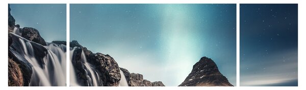 Obraz vodopádů (170x50 cm)