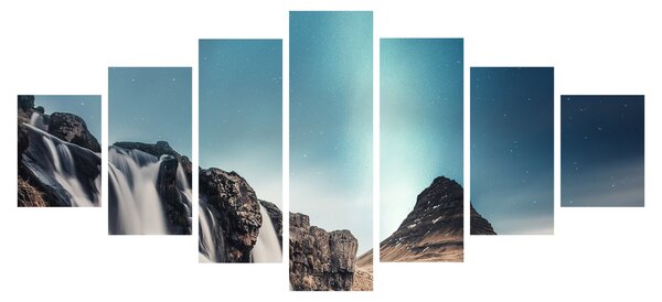 Obraz vodopádů (210x100 cm)