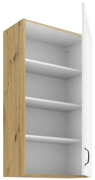 STILO ab | horní skříňka 60G-108 1F se 3 policemi | 60 cm | EXTRA VYSOKÁ | UNI dvířka | artisan/bílá