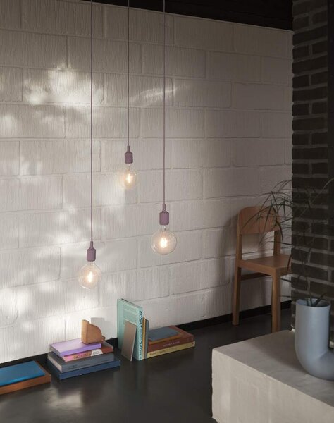 Muuto Závěsná LED lampa E27, dusty lilac E27PEN07