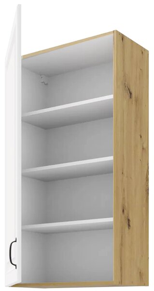 STILO ab | horní skříňka 60G-108 1F se 3 policemi | 60 cm | EXTRA VYSOKÁ | UNI dvířka | artisan/bílá