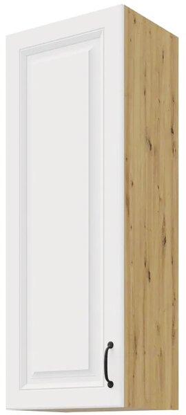 STILO ab | horní skříňka 40G-108 1F se 3 policemi | 40 cm | EXTRA VYSOKÁ | UNI dvířka | artisan/bílá