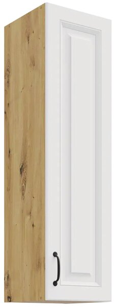 STILO ab | horní skříňka 30G-108 1F se 3 policemi | 30 cm | EXTRA VYSOKÁ | UNI dvířka | artisan/bílá