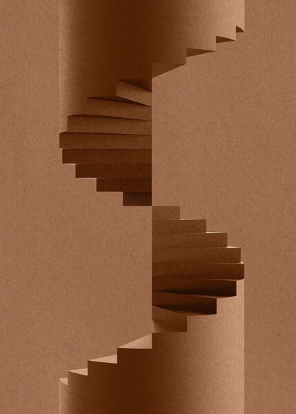 Paper Collective designové moderní obrazy The Pillar (50 x 70 cm)